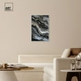 thumbnail image 3 of Ethereal Bloom 4 Canvas Black Paint Abstract by Art Remedy, White Frame, 24" x 36", 3 of 7