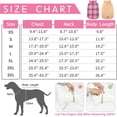 thumbnail image 4 of Kuoser Abrigo cálido para perros, chaqueta reversible para perros, impermeable, abrigo de invierno, estilo británico, ropa para perros a cuadros, abrigos para clima frío, chaqueta de nieve acogedora,, 4 of 4
