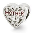 thumbnail image 1 of 925 Sterling Silver Charm For Bracelet Enameled Mother Bead, 1 of 7