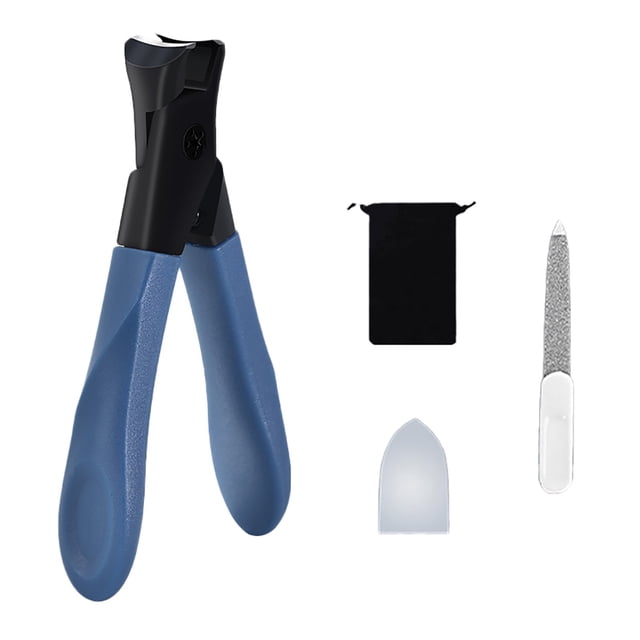 Hearth & Gear Round Large Opening Nail Clipper Set Ergonomic Design Precision Cutting Complete Manicure Kit Ideal For All Nail Types Nail for Dogs with Nails Toenail Mini Travel Items Flat Nail Toes