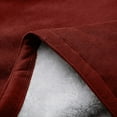 thumbnail image 5 of VEKDONE Hoodie Jackets for Women 2026 Fall Winter Lined Fleece Horn Button Coat with Pockets Solid Color Plush Warm Long Hooded Outwear Wine XXL, 5 of 5