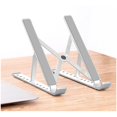 thumbnail image 4 of Portable Adjustable Folding Laptop Stand Aluminum Alloy Laptop Desk Computer Table Stand Silver, 4 of 5