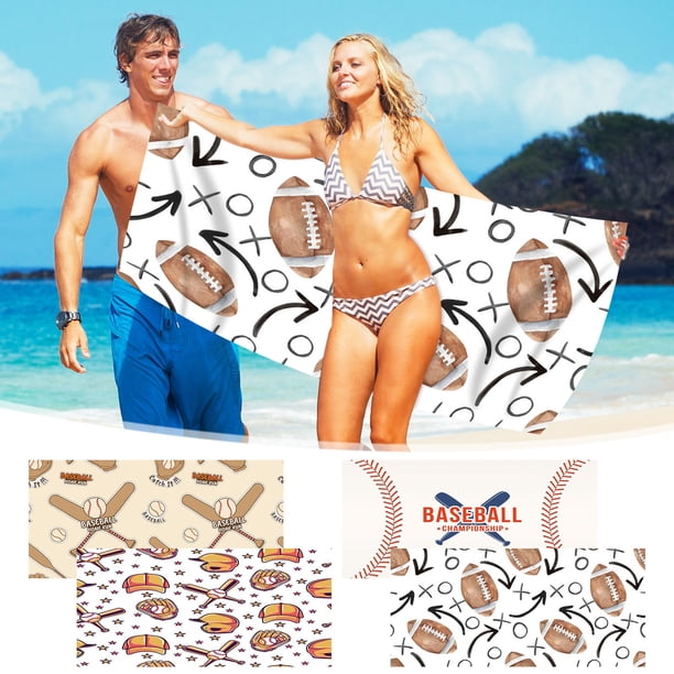 Toalla de playa de microfibra 30x60 pulgadas - Toalla de secado rápido resistente a la arena para playa, piscina y viajes - Toalla de baño compacta de secado rápido
