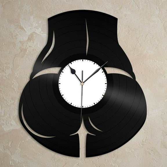 Butt Vinyl Wall Clock Unique Design Souvenir Gift for Friends Home Decoration Vintage Design Office Bar Room Home Decor