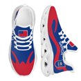 thumbnail image 1 of Zapatos deportivos ligeros para exteriores, a prueba de golpes, con diseño de bandera de Samoa roja y azul, zapatos de punto transpirables, zapatos casuales, 1 of 6