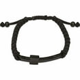 thumbnail image 2 of Stainless Steel Polished Black Ip Nylon Adjustable Cross Bracelet Made In China -Jewelry By Sweet Pea, 2 of 6