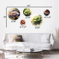 thumbnail image 4 of DESIGN ART Designart "Purple And Blue Watercolor Flowers II" Floral Metal Wall Art Set Of 5, 4 of 5
