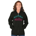 thumbnail image 4 of Cute Dancer Gymnast Mermaid Lover Womens Plus Size Graphic Zipper Hoodie Brisco Brands 2X, 4 of 5