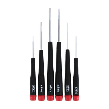 UPC: 0084705260907 | Wiha Precision Slotted Screwdriver Set – 6 Piece Set