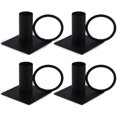 thumbnail image 1 of 4pcs Retro Black Cone Candlestick, 1 of 1