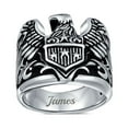 thumbnail image 5 of Bling Jewelry Mens Patriotic USA Flying Bird  Symbol Bald Eagle Signet Ring Sterling Silver, 5 of 5