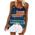 thumbnail image 1 of Birdeem Mode Femmes Été Col Rond Sans Manches Imprimé Décontracté Camisole Blouse, 1 of 5