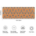 thumbnail image 3 of Orange Skull Pattern Bathroom Rugs Mat,Non Slip Microfiber Bathroom Rug,Rubber Backing,Soft Bathroom Mats for Bathroom Floor,Tub and Shower,47x17in(120x43cm), 3 of 5