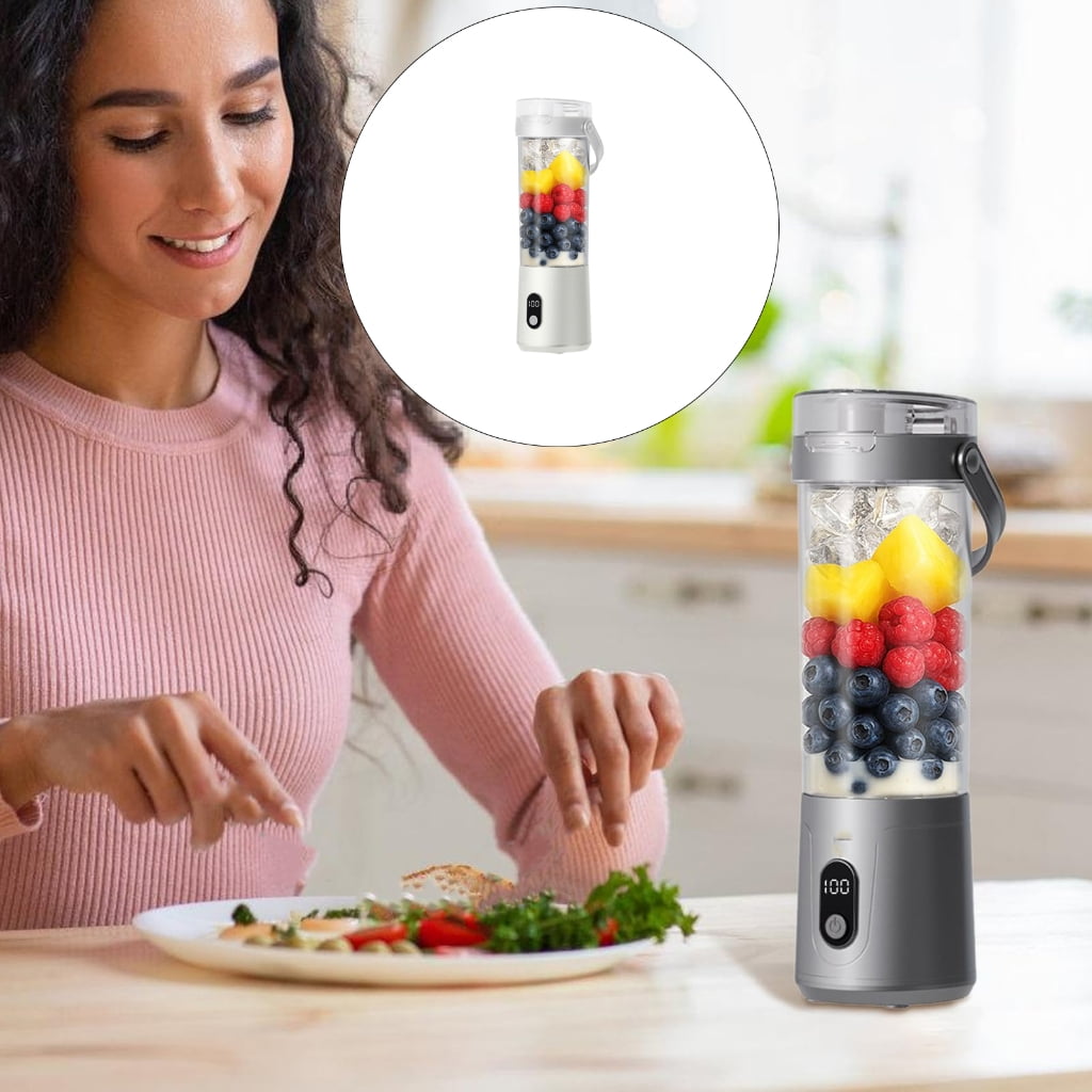 50W Portable Electric Blending Machine Rechargeable Cordless Juicer Powerful Juicer Cup 600ml For Smoothie Food Mixing