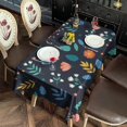thumbnail image 2 of Pioneer Flower Floral Print Pattern Rectangle Tablecloth 60"x120", Waterproof Polyester Table Cloth, Wipeable Spillproof for Dining Camping Indoor Outdoor, 2 of 6