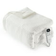 thumbnail image 1 of Waffle Heated Throw Blanket, Machine Washable Electric Blankets Fast Heating with LCD Controller, 6 Heat Levels & 1-4H Time Settings, 1 of 17