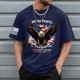 thumbnail image 2 of Independence Day Shirts for Men Patriotic American Flag Tshirts 250th Anniversary Independence Day Tees Tops (Dark Blue,XX), 2 of 6