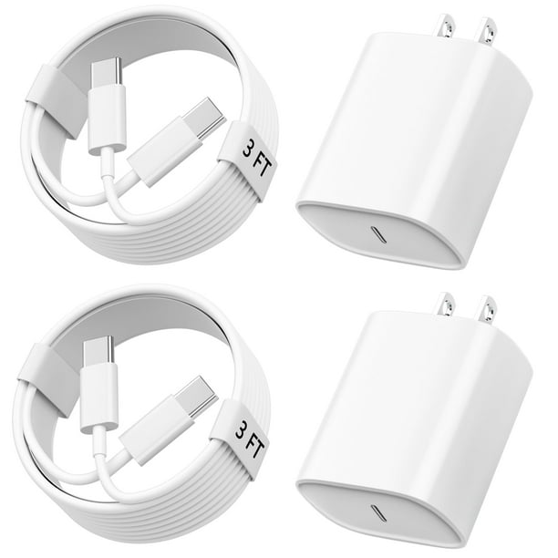 Cargador y cable Ubearkk USB-C PD de 20 W para iPhone 15 Pro Max