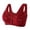 Wine, variant on Sport Bras for Women Front Closure Full Coverage Anti Sagging Bralette Wireless Bras