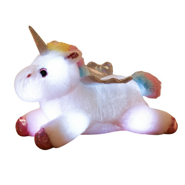 Peluche Lumious Unicorn Horse de 38 cm en algodón y felpa