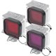 thumbnail image 2 of Juego de 3 filtros de buceo submarino de color rojo, rosa y morado para GoPro Hero 5/6, 2 of 12