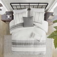 thumbnail image 6 of Oversized Cotton Jacquard Bedding Set 6Piece Queen Farmhouse Style, 6 of 10