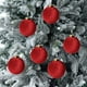 thumbnail image 4 of 12 bolas navideñas de terciopelo flocadas, adornos navideños de plástico, adornos colgantes decorativos para árbol de Navidad, decoración de 3,15 pulgadas, 4 of 5
