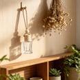 thumbnail image 5 of 1Pc 10ml Hanging Car Air Freshener Diffuser Bottle Empty Clear Glass Essential Perfume Oil Aromatherapy Fragrance Perfume Pendant Glass Bottle Decor with Wooden Caps(I), 5 of 6