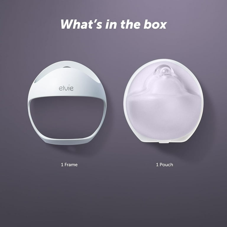 elvie Curve Manual Wearable Breast Pump, Portable Silicone