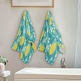 thumbnail image 4 of Dreamtimes Lemon Flowers Hand Towels, Soft & Absorbent Bathroom Guest Towels Kitchen Towels Fingertip Towel for Beach Gym Spa 14x28 Inch (2PACK), 4 of 7