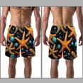 thumbnail image 3 of luoweisi Men's Beach Shorts Quick Dry Swim Trunks with Mesh Lining Starfish S, 3 of 5