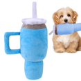 thumbnail image 1 of LUVCLS Divertido juguete de peluche para perros con forma de taza de agua, interactivo, con sonido chirriante, juguete para masticar, 1 of 7