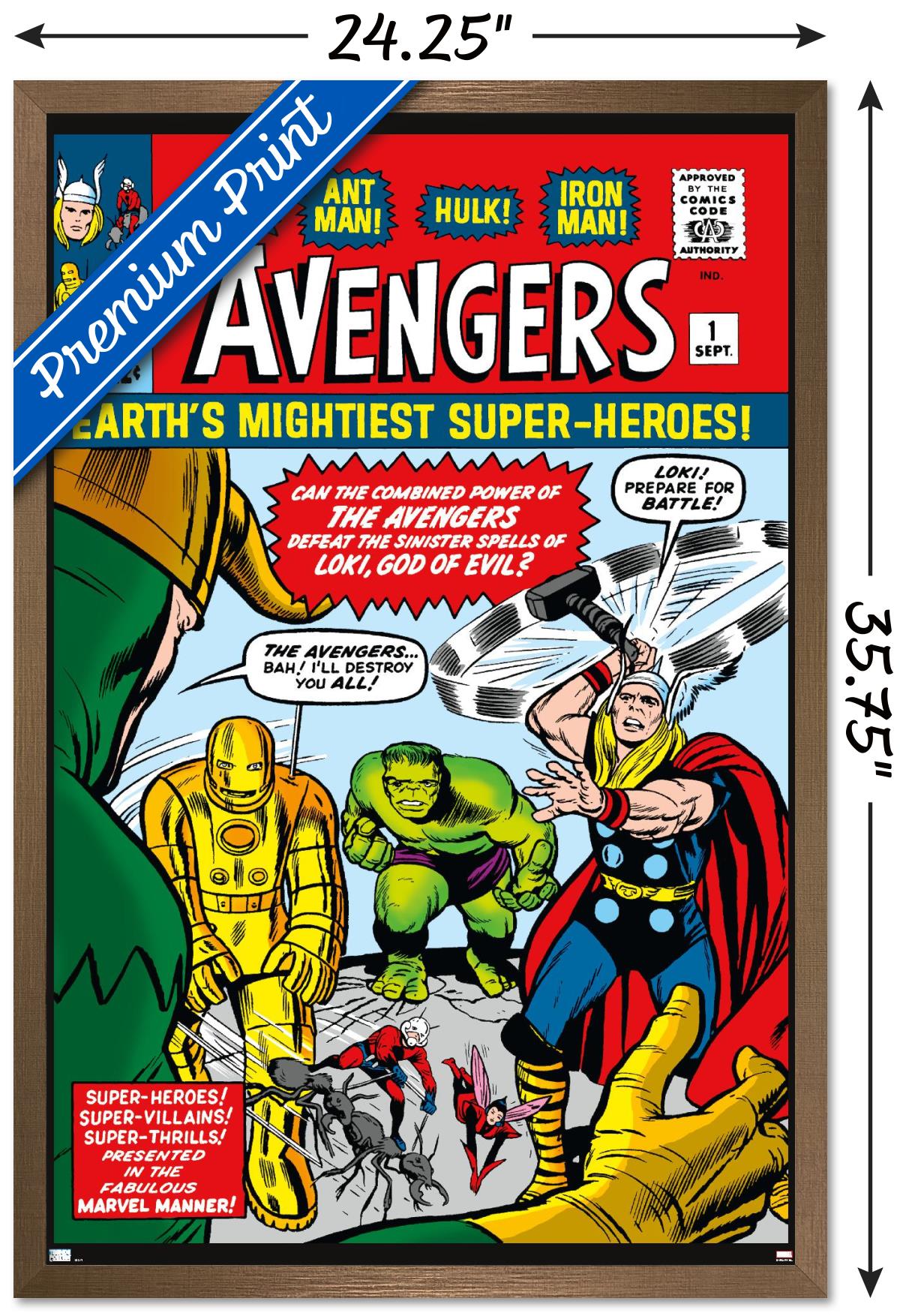 Marvel Comics - Avengers #1 Wall Poster, 22.375" x 34" Framed