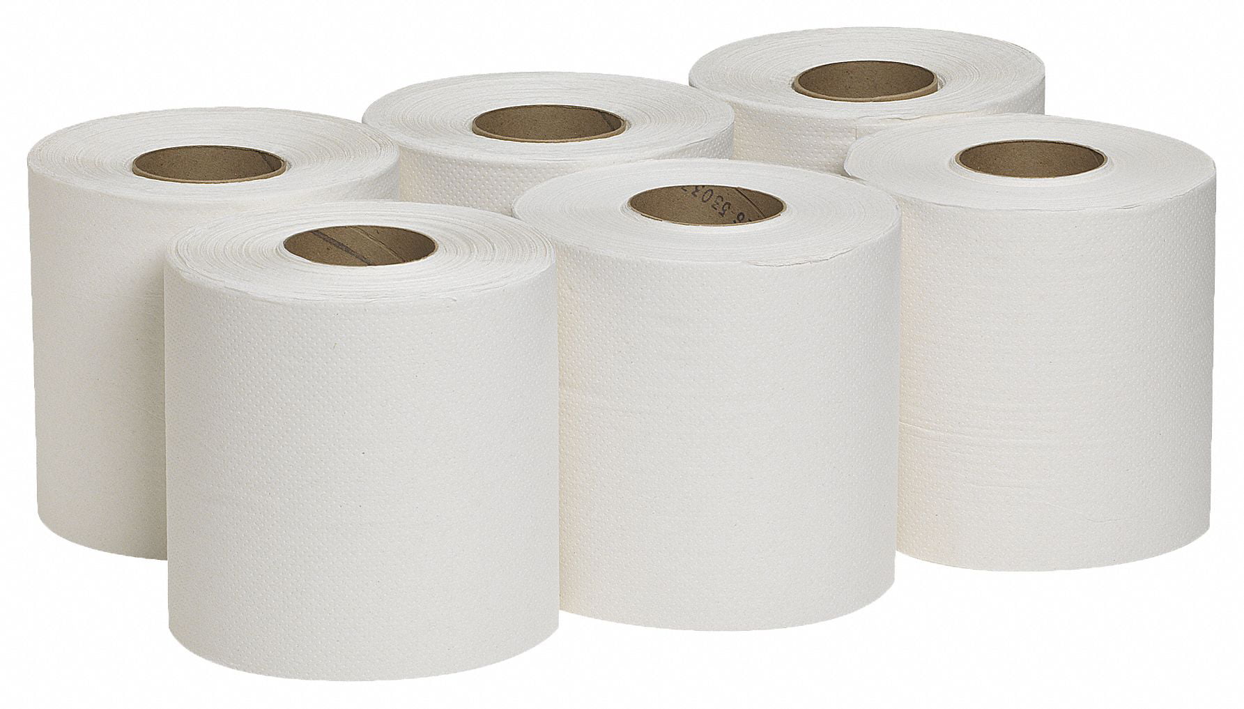 White Roll Embossed Centre Feed Rolls Paper Towel Wipe Clean 6 pack 2ply 150m 