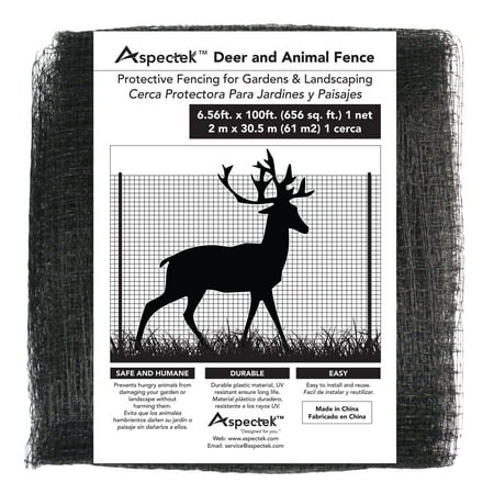 Deer Barrier, Deer and Animal Fence Netting (Deer Fence Protects Crops, Trees and Shrubs From Animals) UV Protected, 7 feet x 100 feet