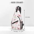 thumbnail image 2 of Lsque Swan And Flowers Pattern Cross Chest Bag Diagonally – Premium Durable Front Chest Sling with Adjustable Padded Strap, High-Capacity Storage, 2 of 8