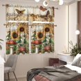 thumbnail image 6 of Butterfly Sunflower Mushroom Kitchen Curtains Sets Valance for Kitchen Windows, Small Short Curtains Window Treatments Valance Sets for Kitchen Cafe 3 Piece Kitchen Curtains, 6 of 6