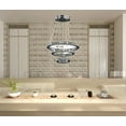 thumbnail image 7 of Silver Metal and Crystals LED Dimmable Chandelier, 7 of 7