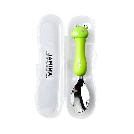 

amousa 304 Stainless Steel Cute Cartoon Children Tableware Travel Spoon