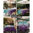 thumbnail image 5 of Outdoor Tablecloth with Umbrella Hole and Zipper Hockey Player Square Tablecloths 54x54 Inch Waterproof Table Cloths Sports Ground Ombre Turquoise Purple Patio Table Cover for Picnic BBQS Party, 5 of 7