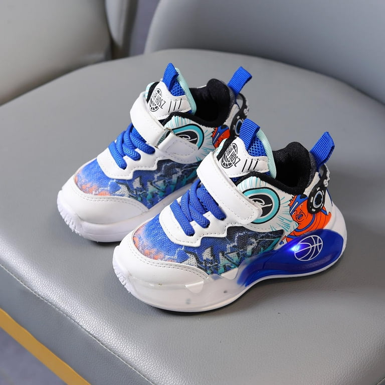Vuygyu Potato Feet Shoes Baby Boys Size 3 Shoes Baby Shoes Boy Size 1 Toddler Size 8 Shoes Tennis Shoes for Kids Boys Running Shoes Size 3 Shoe with Light Easy21 Shoes