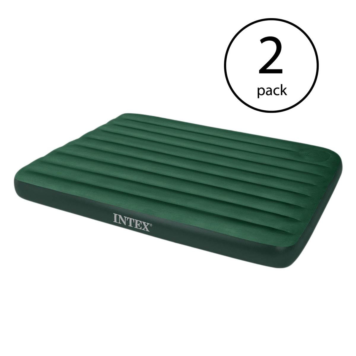 Intex 66929E Inflatable Downy Queen Air Bed Camping Mattress w/ Air Pump Green Intex 66929E Inflatable Downy Queen Air Bed Camping Mattress w/ Air Pump Green