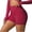 Red, variant on YTCAMLO Stretchy Gym Shorts for Women Trendy Athletic Workout Yoga Shorts Tummy Control Cropped Leggings Lightweight Biker Shorts, Black S
