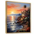 thumbnail image 2 of Designart "Sunset at Costa Del Sol Spain s Coastal Splendor I" Cityscapes Floater Framed Canvas Print, 2 of 7