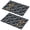 Pioneer Flower Floral-3, variant on Placemat, Pioneer Flower Floral Print Pattern Place Mats Table Mat Set Of 2, PVC Washable Placemats for Party Kitchen Dining Decoration, 18x12 Inch, Fade Resistant