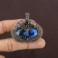thumbnail image 2 of Tree Of Life Labradorite Gemstone Handmade Copper Wire Wrap Jewelry Pendant 2", 2 of 4