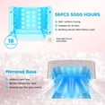 thumbnail image 2 of Aedavey Lámpara de uñas UV inalámbrica, luz UV recargable para uñas de gel, lámpara de uñas LED con 4 modos de temporizador, luz UV de uñas de gel para decorar con diamantes de imitación brillantes (b, 2 of 5