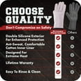 thumbnail image 5 of KITCHEN PERFECTION S Silicone Smoker Oven Gloves -Extreme Heat Resistant BBQ Gloves -Handle Hot Food Right on Your Grill Fryer Pit|Waterproof Oven Mitts |Superior Value Set+3 Bonuses, 5 of 9
