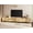 Oak, variant on WAMPAT Modern TV Stand - Media Console Table for 32-110 inch TVs, Wood Entertainment Center with Storage Cabinets for Living Room,Beige