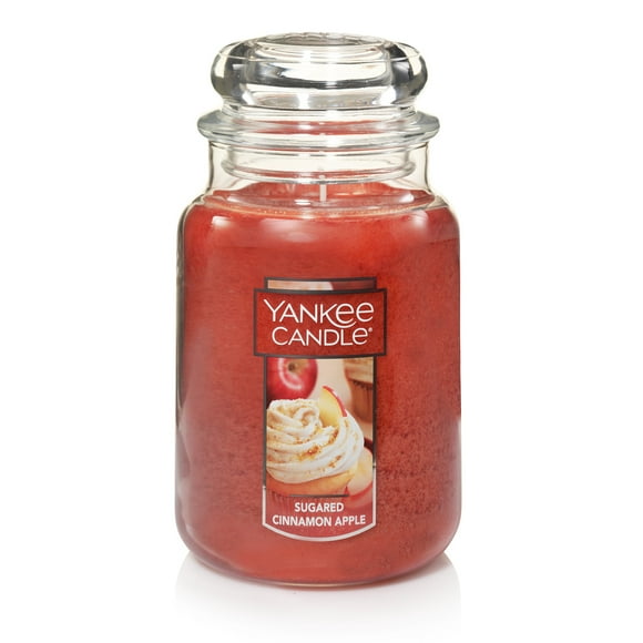 Vela perfumada Yankee Candle Tarro grande Manzana y cane 22 onzas